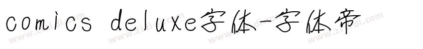 comics deluxe字体字体转换